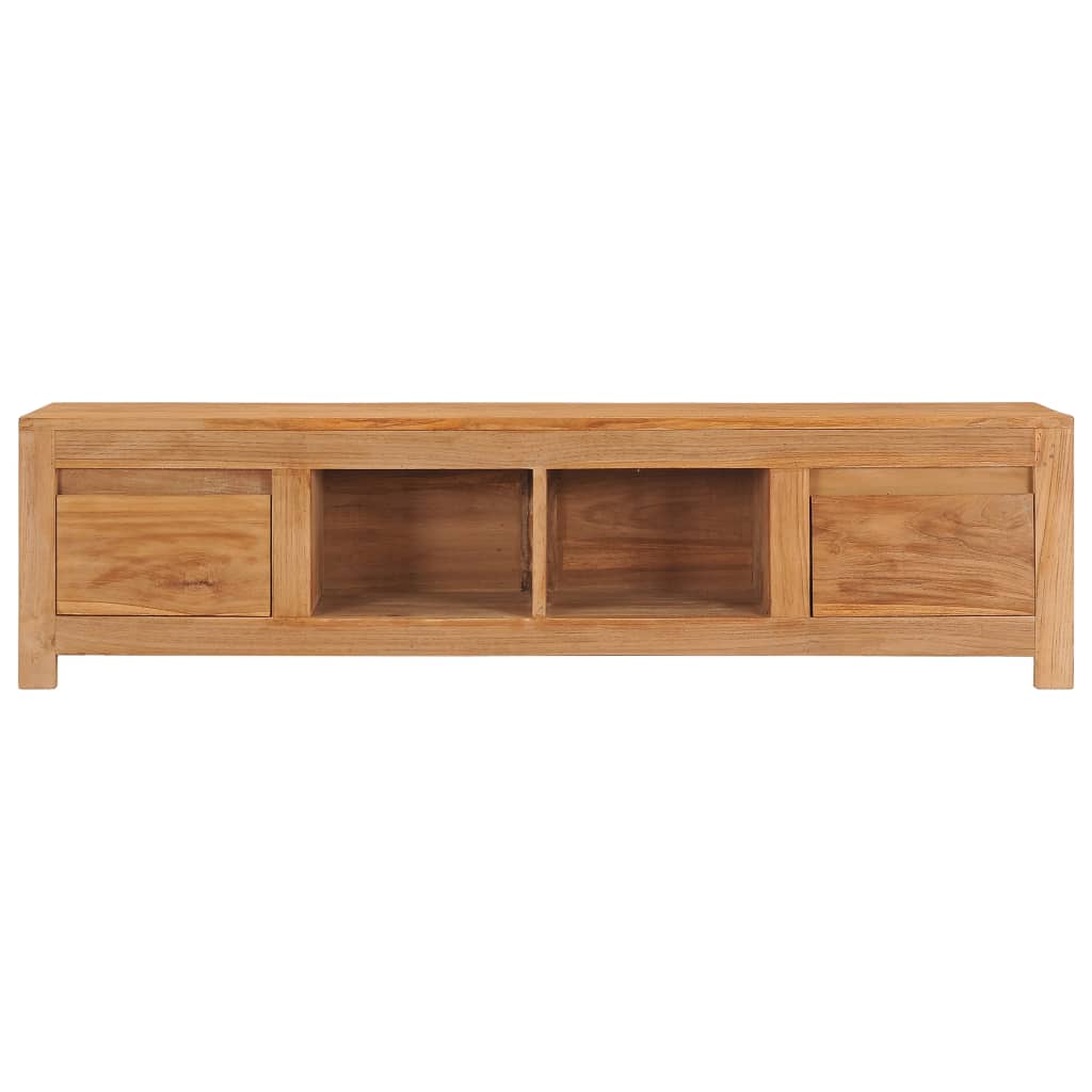 TV-Schrank 135x30x35 cm Massivholz Teak