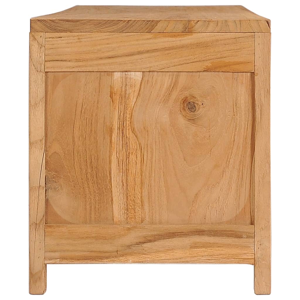 TV-Schrank 135x30x35 cm Massivholz Teak
