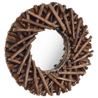 Thumbnail for Wandspiegel 40 cm Teak Rund
