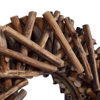 Thumbnail for Wandspiegel 40 cm Teak Rund