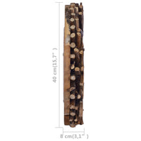 Thumbnail for Wandspiegel 40 cm Teak Rund