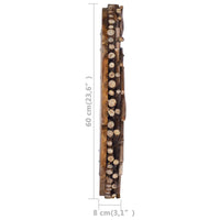 Thumbnail for Wandspiegel 60 cm Teak Rund