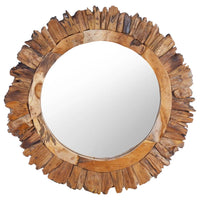 Thumbnail for Wandspiegel 60 cm Teak Rund