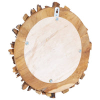 Thumbnail for Wandspiegel 60 cm Teak Rund