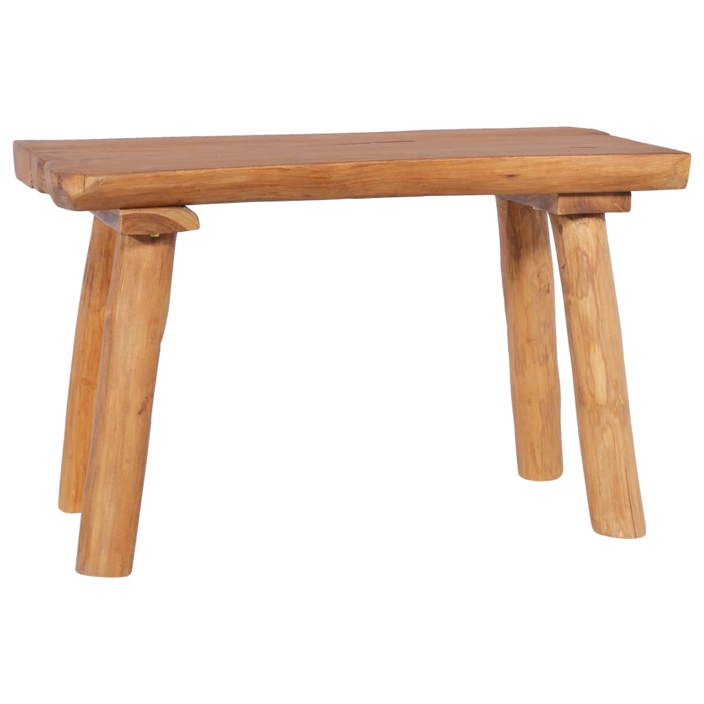 Gartenbank 80 cm Massivholz Teak