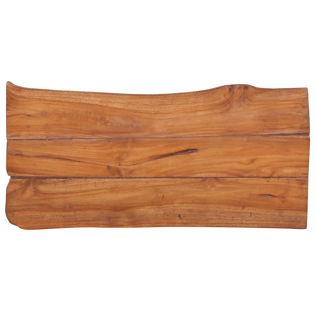 Gartenbank 80 cm Massivholz Teak