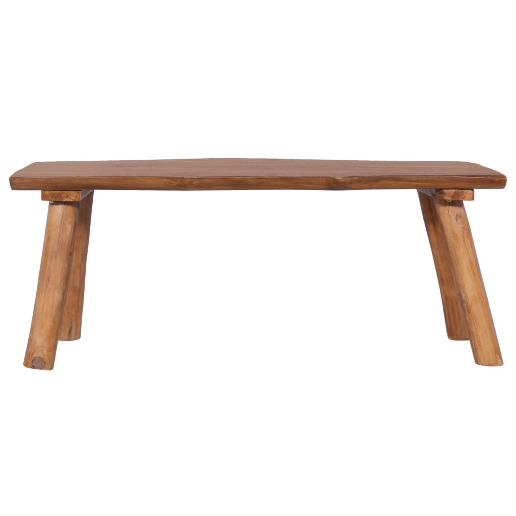 Gartenbank 120 cm Massivholz Teak