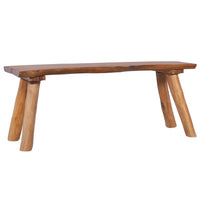 Thumbnail for Gartenbank 120 cm Massivholz Teak