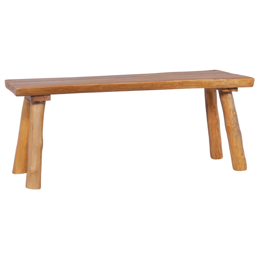 Gartenbank 120 cm Massivholz Teak