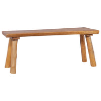 Thumbnail for Gartenbank 120 cm Massivholz Teak