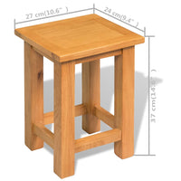 Thumbnail for Beistelltische 2 Stk. 27x24x37 cm Massivholz Eiche