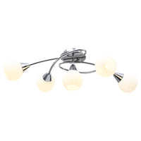 Thumbnail for Deckenleuchte mit Keramik-Lampenschirmen für 5 E14 Glühlampen