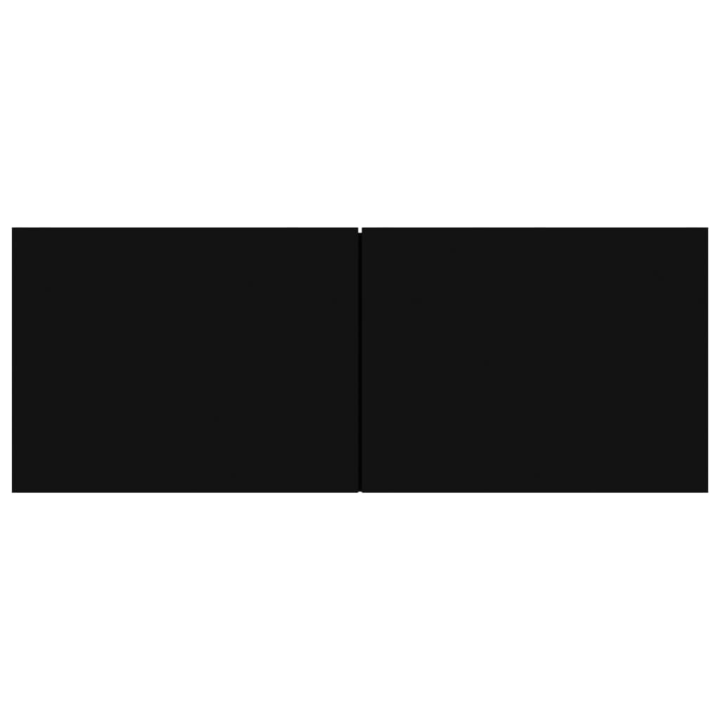 TV-Schrank Schwarz 80x30x30 cm Holzwerkstoff