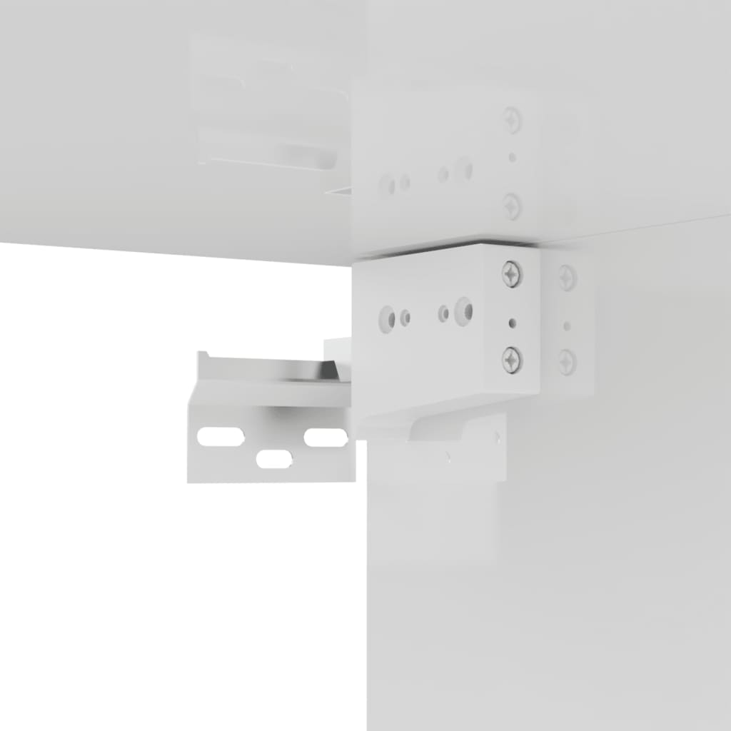 TV-Schrank Hochglanz-Weiß 80x30x30 cm Holzwerkstoff