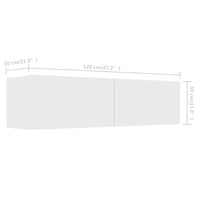 Thumbnail for TV-Schrank Weiß 120×30×30 cm Spanplatte