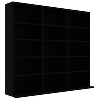Thumbnail for CD-Regal Schwarz 102x23x89,5 cm Holzwerkstoff
