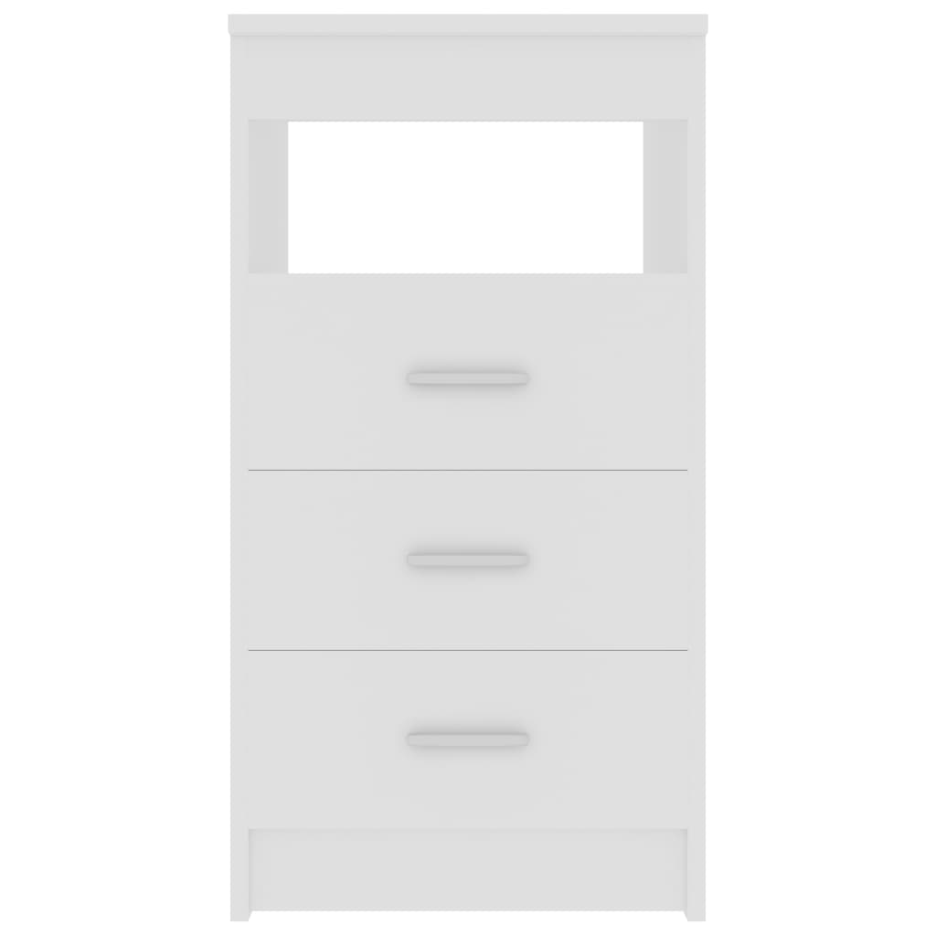 Sideboard mit Schubladen Weiß 40x50x76 cm Holzwerkstoff