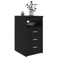 Thumbnail for Sideboard mit Schubladen Schwarz 40x50x76 cm Holzwerkstoff