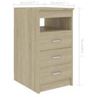 Thumbnail for Sideboard mit Schubladen Sonoma-Eiche 40x50x76 cm Holzwerkstoff