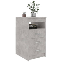 Thumbnail for Sideboard mit Schubladen Betongrau 40x50x76 cm Holzwerkstoff