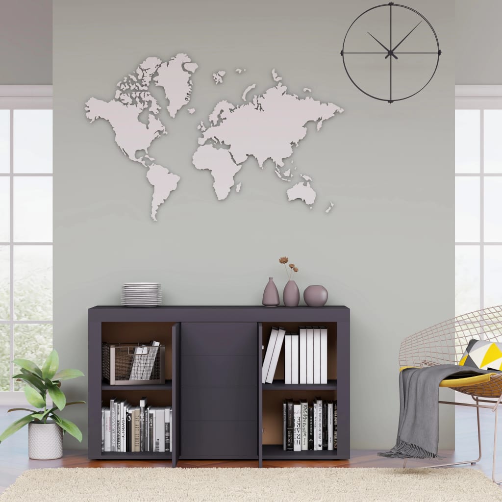 Sideboard Grau 120x36x69 cm Holzwerkstoff