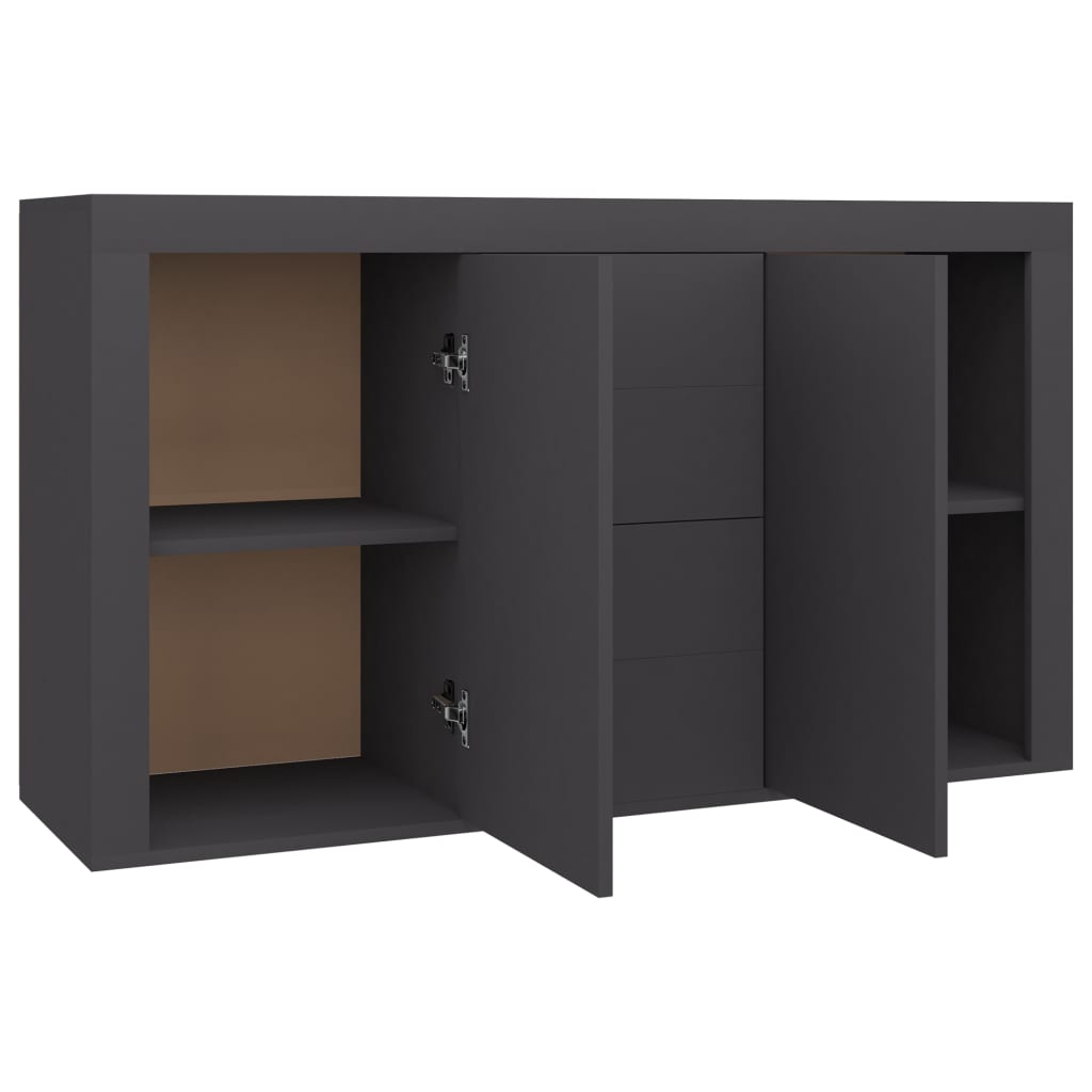 Sideboard Grau 120x36x69 cm Holzwerkstoff
