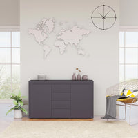 Thumbnail for Sideboard Grau 120x36x69 cm Holzwerkstoff