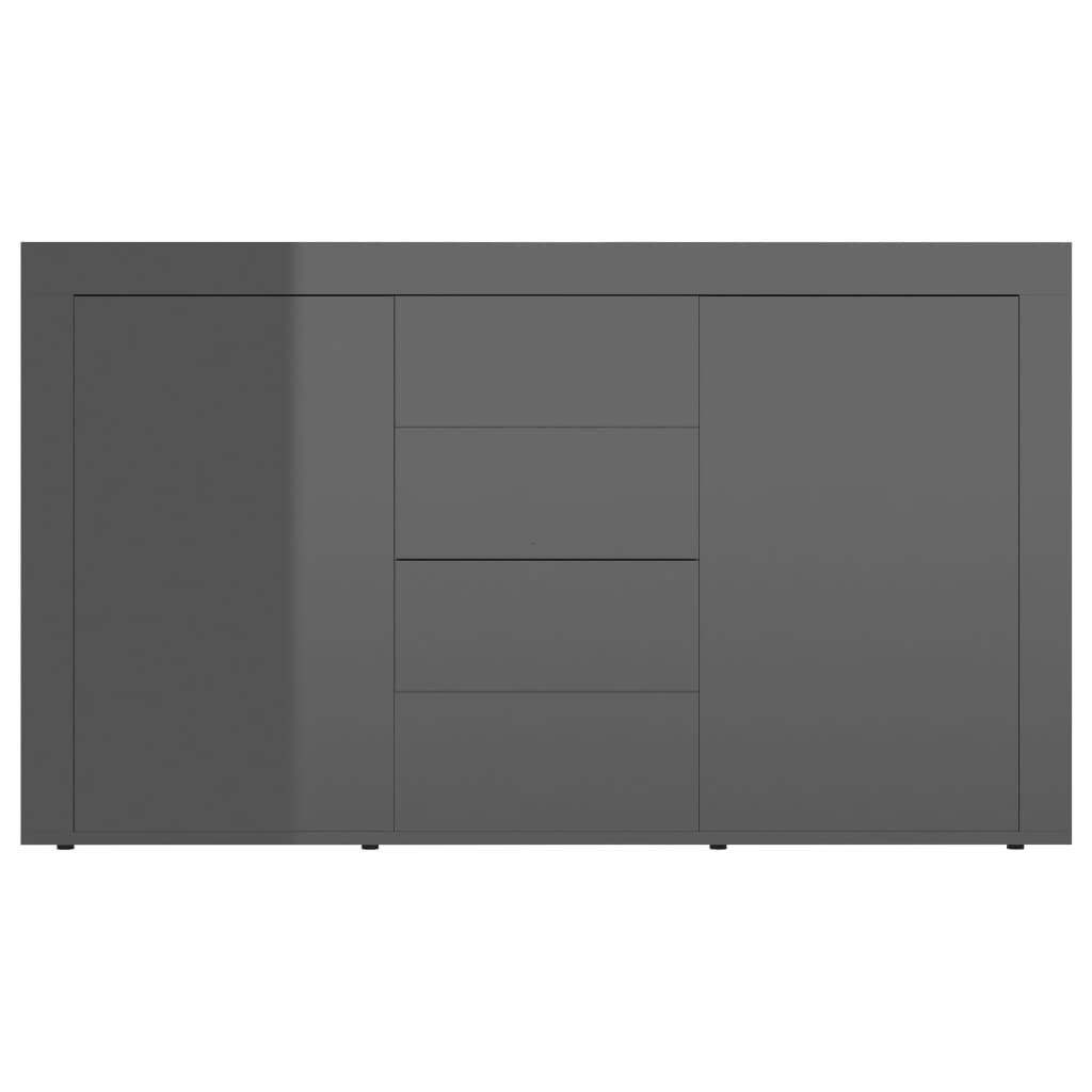 Sideboard Hochglanz-Grau 120x36x69 cm Holzwerkstoff