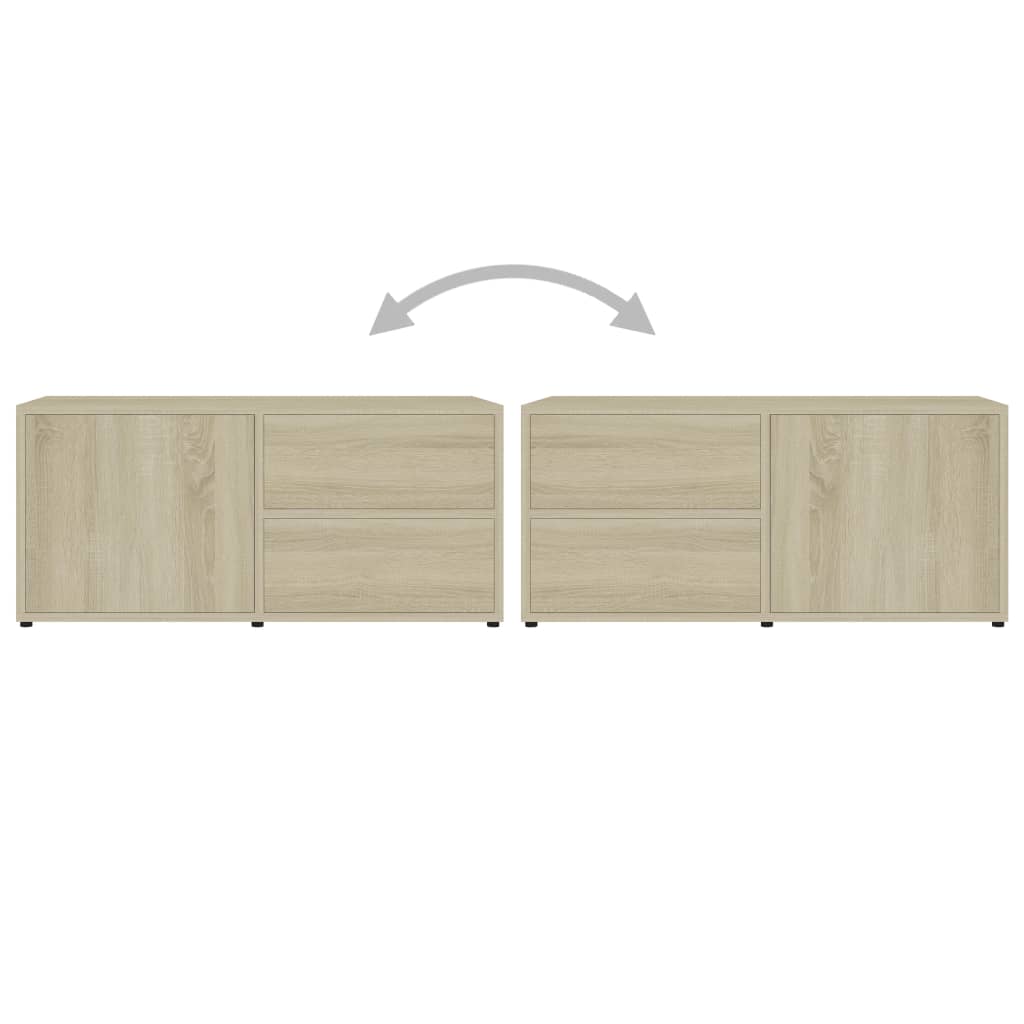 TV-Schrank Sonoma-Eiche 80x34x36 cm Holzwerkstoff