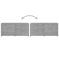 Thumbnail for TV-Schrank Betongrau 80x34x36 cm Holzwerkstoff