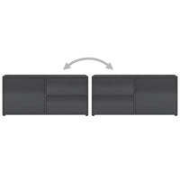 Thumbnail for TV-Schrank Hochglanz-Grau 80x34x36 cm Holzwerkstoff