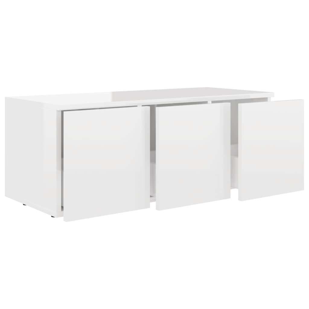 TV-Schrank Hochglanz-Weiß 80x34x30 cm Holzwerkstoff