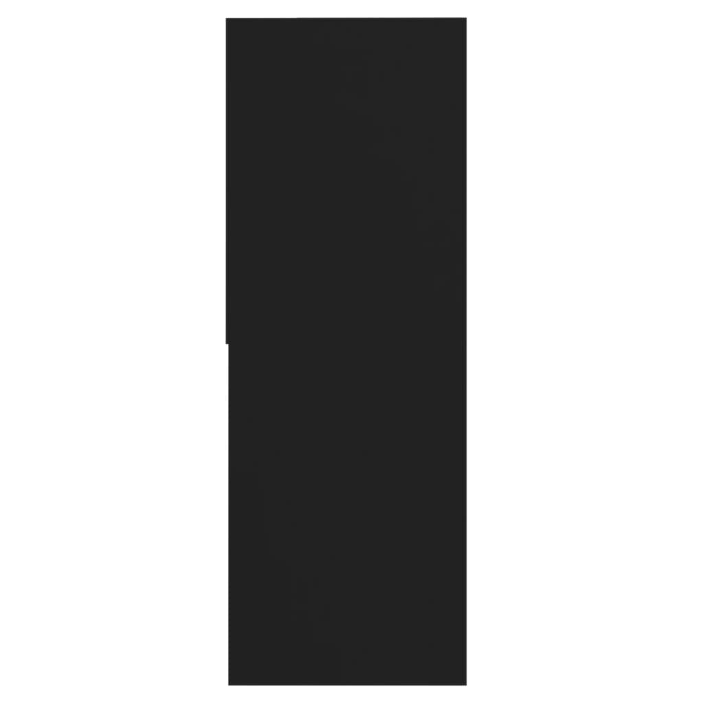 Bücherregal Schwarz 67x24x161 cm Holzwerkstoff