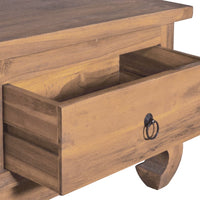 Thumbnail for TV-Schrank 110x35x40 cm Teak Massivholz