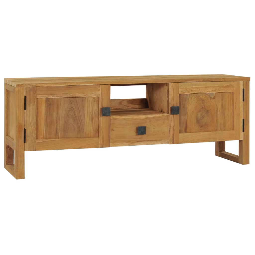 TV-Schrank 120x32x45 cm Teak Massivholz