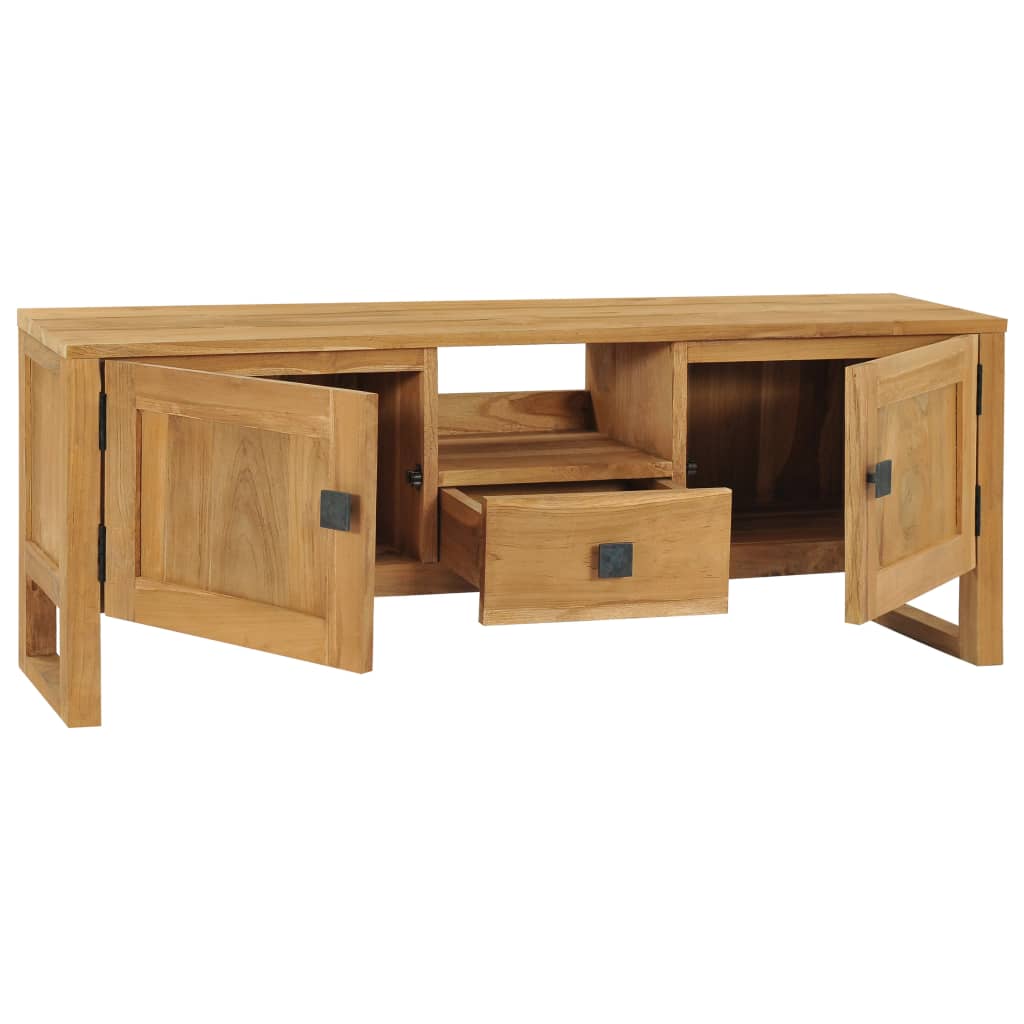 TV-Schrank 120x32x45 cm Teak Massivholz
