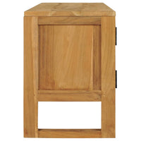 Thumbnail for TV-Schrank 120x32x45 cm Teak Massivholz