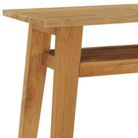 Thumbnail for Konsolentisch 120x35x75 cm Teak Massivholz