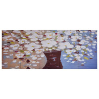 Thumbnail for Leinwandbild-Set Blumen in Vase Mehrfarbig 150×60 cm