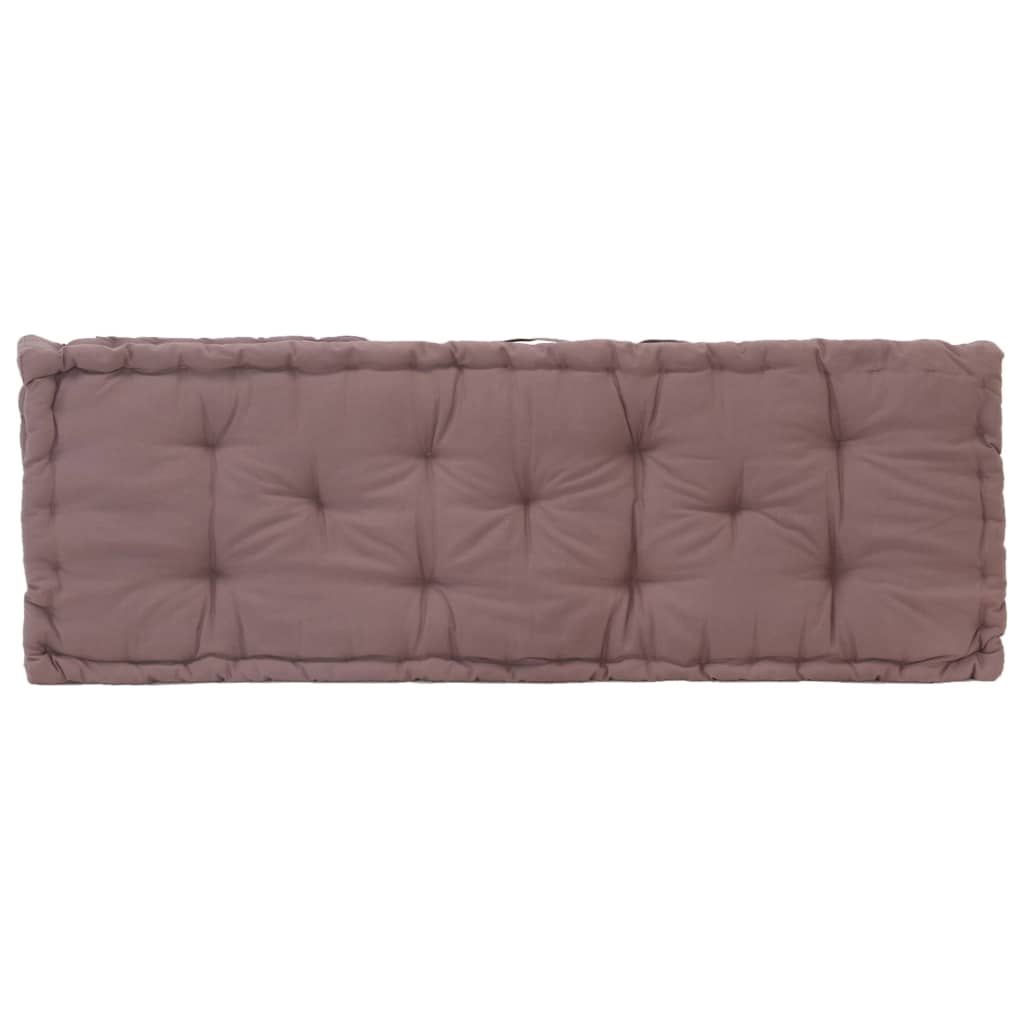 Palettenauflagen 2 Stk. Baumwolle Taupe