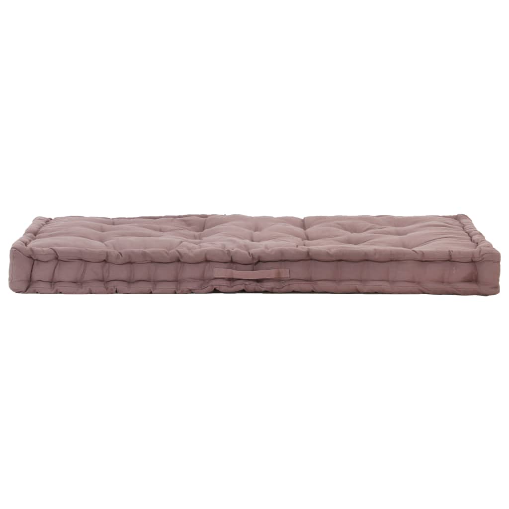 Palettenauflagen 2 Stk. Baumwolle Taupe