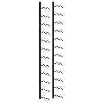 Thumbnail for Wand-Weinregal für 24 Flaschen Schwarz Eisen