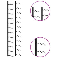 Thumbnail for Wand-Weinregal für 24 Flaschen Schwarz Eisen