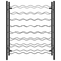 Thumbnail for Weinregal für 48 Flaschen Schwarz Metall