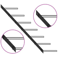 Thumbnail for Wand-Weinregal für 7 Flaschen Schwarz Metall