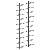 Thumbnail for Wand-Weinregale für 20 Flaschen 2 Stk. Schwarz Metall