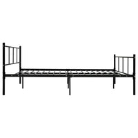 Thumbnail for Bettgestell Schwarz Metall 160×200 cm