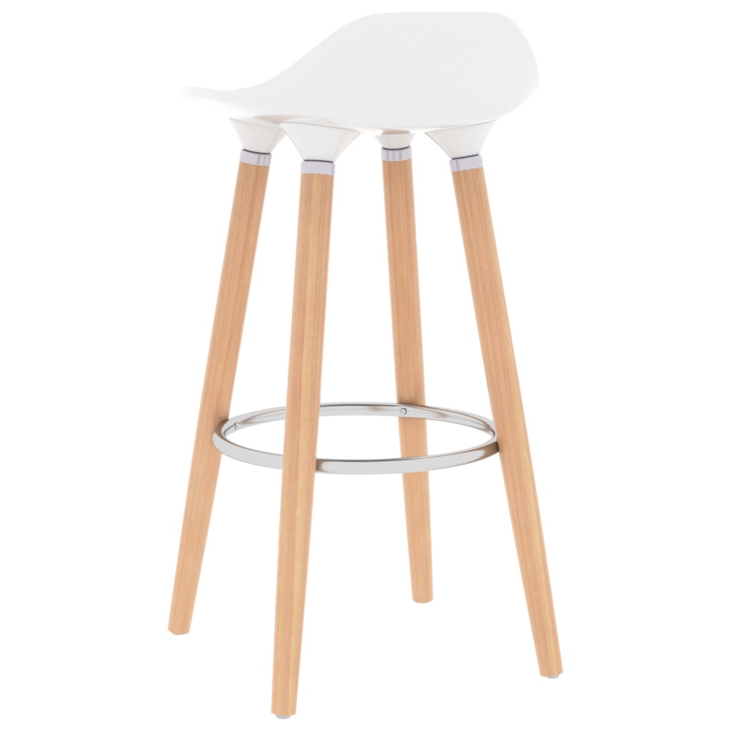 Barhocker 2 Stk. Weiß