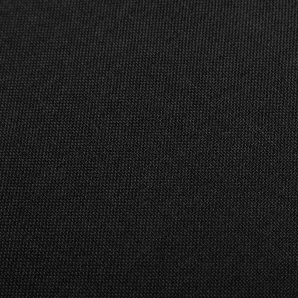 Barhocker 2 Stk. Schwarz Stoff