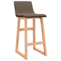 Thumbnail for Barhocker 2 Stk. Braun Stoff